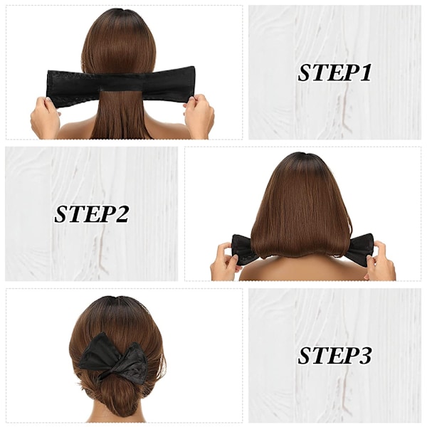 4 stycken Deft Hair Bun Maker Doughnut Hårsnodd Fransk Frisyr