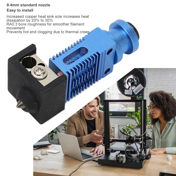 3D-skrivar Hotend-kit för CR 10 CR10s för Ender 3 V2 för Ender 3 Upp till 550℃ Hög Temperatur Noggrannhet Helmetall Hotend