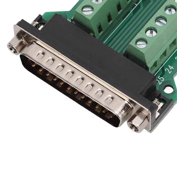 25-polig Terminalblockanslutning Signalmodul Skruvtyp PCB-terminalbräda för kommunikationsfelsökning DB25‑G2 Hankontakt