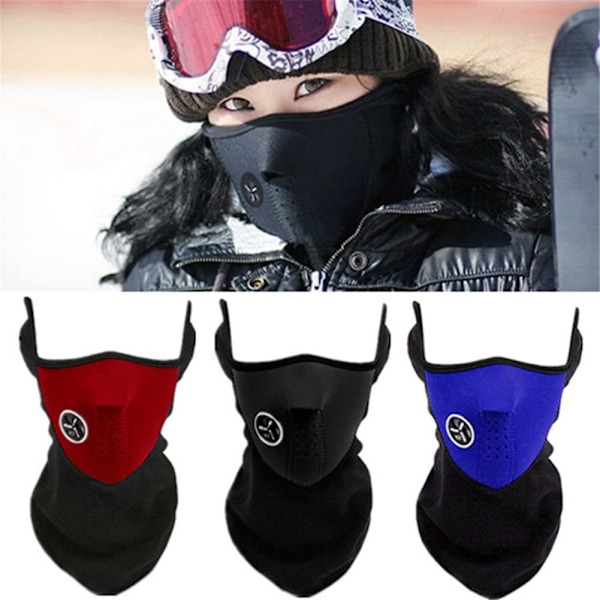 Andningsbar mask med UV-skydd för skidåkning, fiske, cykling, kalla/varma utomhusaktiviteter