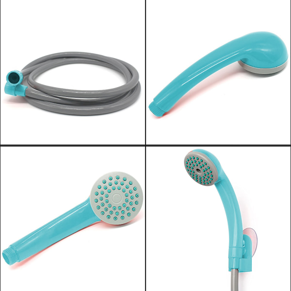Bärbar Dusch för Camping, Campingdusch med Nedsänkbar Pump, Bärbar Utomhusdusch Vattenpump för Camping
