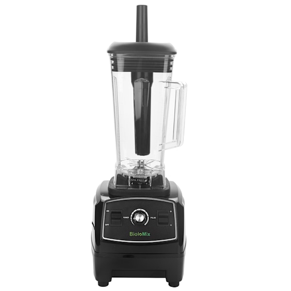 2200W Elektronisk Kommersiell Blender Matprosessor Mikser Smoothie Juicer Svart EU 220V