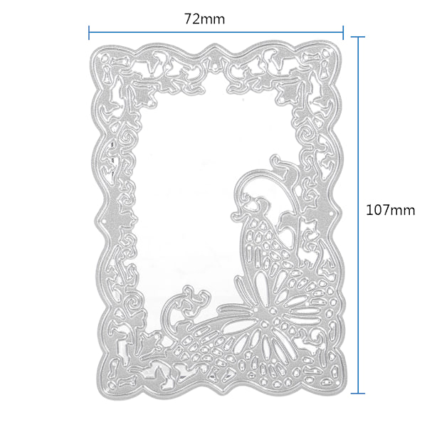 Metallinen leikkausmuotti Stencil Scrapbooking Embossing Paper Card Butterfly Frame Photo Album Craft