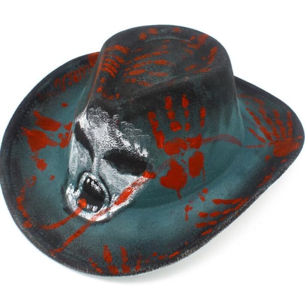 Halloween Cowboyhatt Unisex Festlig Hatt Style2
