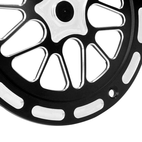 Motorcykel Motorfläkt Skyddsskydd Aluminiumlegering Ersättning för Vespa Sprint Primavera 150 2013‑2021 Svart
