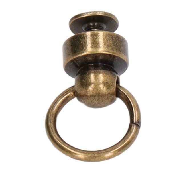 200 Set 9mm Mässing Nitar Handväska Kulnitar Stora Dragring Knappnitar Nitar för DIY Kläder Väskor Skor Telefonfodral Brons