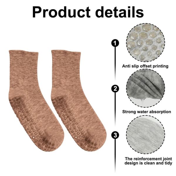 Split Yoga Socks Pilates Socks Professional Lightweight Luxury Brick Red KLB