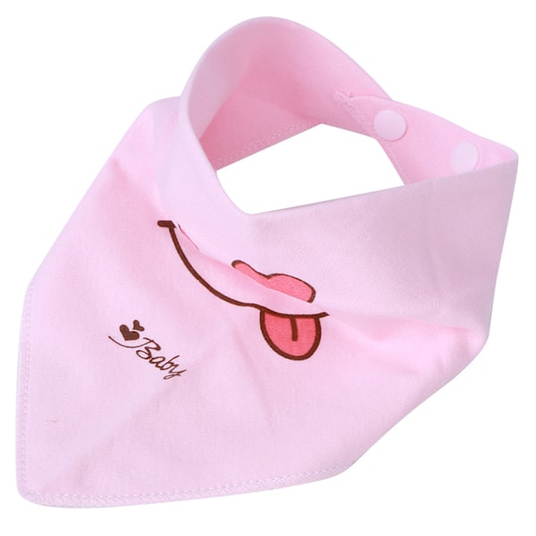 5 stk Baby Smekke Unisex Spedbarn Bandanas Myke Baby Tenner Smekke Halsduk for Drooling Rosa