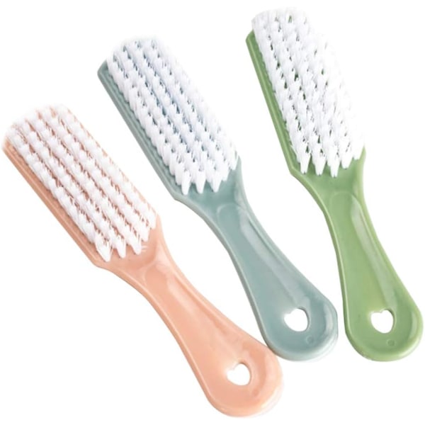 3-delad set med handtag Nagelborste Nagelborste Rengöringsborste Kläder Skoborste Hushållstvätt rengöringsverktyg $3 Styck tvättrengöringsverktyg