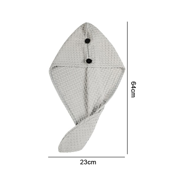 Handdukswrap, 2-pack Superabsorberande Snabbtorkande Hårturban för att Torka Lockigt, Långt, Tjockt Hår