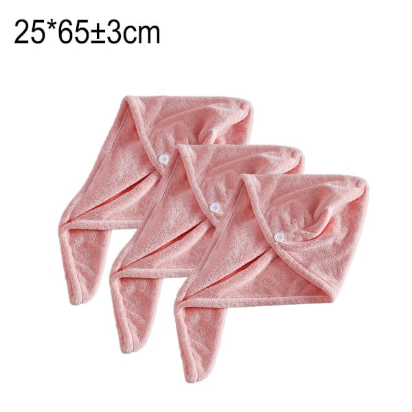 Mikrofiber Hårhanddukspaket - 3-pack Snabbtorkande Hårhanddukar, För Män och Kvinnor