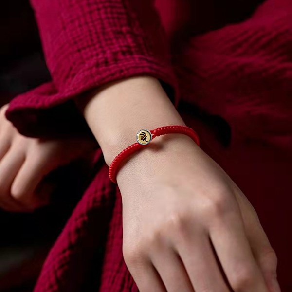 Handgjord vävd strängarmband handledsband | Justerbart unisex vänskapsband för män kvinnor rött rep armband