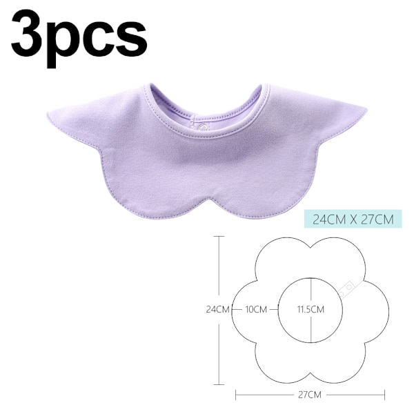 Baby Bandana-Sjal Drool-Snuttefilt för Drool och Tandspottning Bomullsabsorberande för Pojke Flicka
