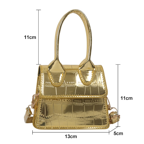 Enkelaxlad väska klassisk plånbok konstläder clutch väska lämplig för damer dejting dagligen