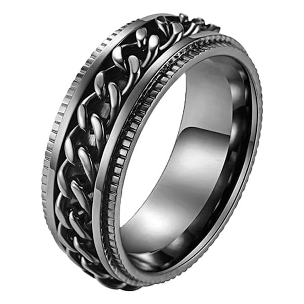 Rustfrit stålring med 8 mm drejelig ring