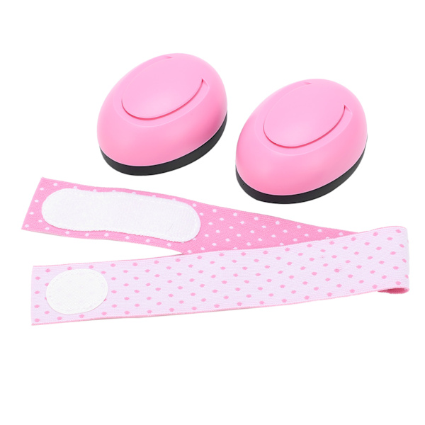 Ljudisolerande Öronmuffar för Bebisar, Rosa med Elastisk Snodd, Brusreducerande, Ljudskydd för Barn