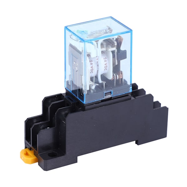 LY2NJ DPDT 8-polet automatisk justeringsrelæ med PTF08A sokkelbase (DC24V)
