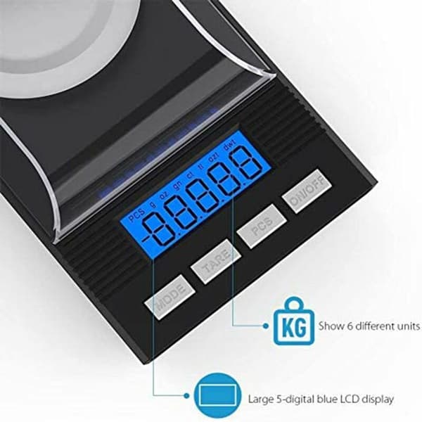 50g/0.001g Milligram Scale, Fine Scale, MG Scale, Milligram Scale, Pocket Scale, Lab Scale with LCD Display, Letter Scale Professional Digital Scale[TT]