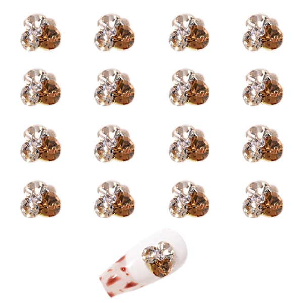16 stk Populære FlatBack Krystaller 8*8MM Glas Krystal Rhinestones