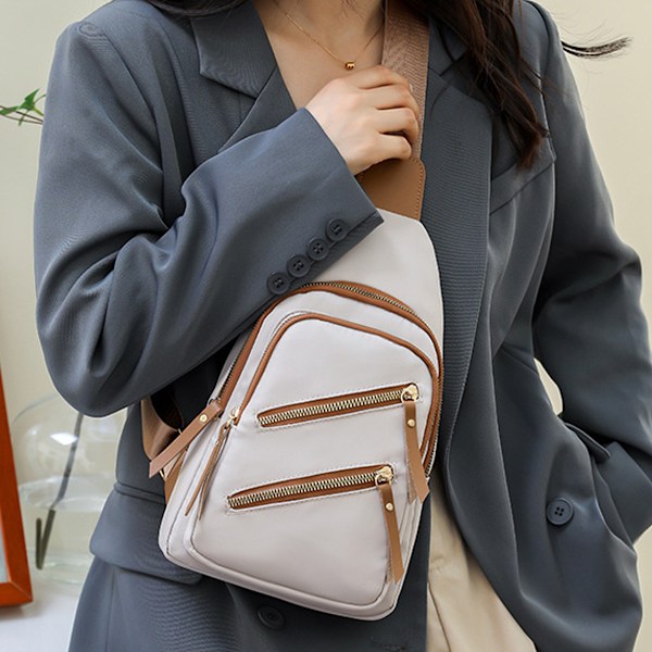 Dametasker All-Match Messenger Bag Koreansk Version af Stor Kapacitet Casual Brysttaske