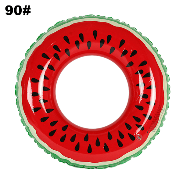 Fruktpoolring, Vattenmelonrör Ring Uppblåsbar Hållbar Sommar Simbassäng Party Float