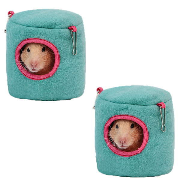 2 st Mini Hamster Säng Gömställen och Hus, Bomull Mini Djur Husdjur Bo Grottan