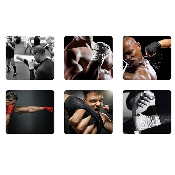 Bomullsbandage för boxning, handledsbandage, handinpackning, stridsskydd, boxning, kickboxning, handinpackningar, träning