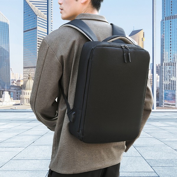Egnet til 15,6 tommer bærbar computer - Laptop rygsæk, business rygsæk med USB opladningsport