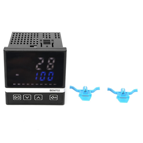 BERM Temperaturregulator K-Typ LED Digital Display RELAY/SSR Utgång 0-400℃ 180-240VAC BEM702-K1220