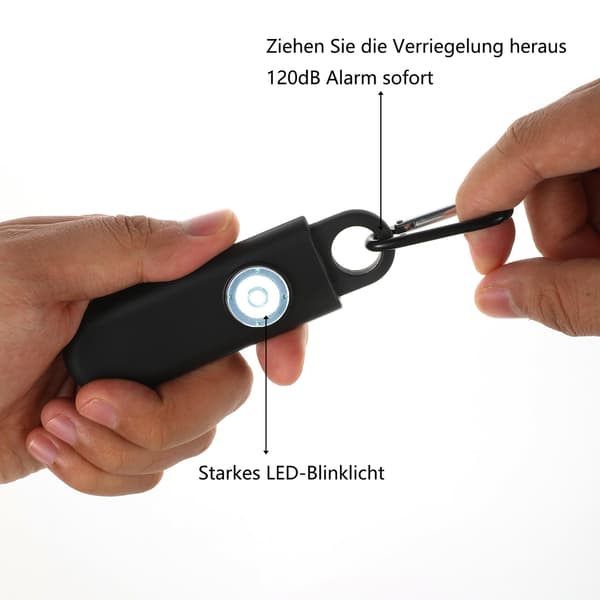 Multi-Purpose Emergency Alarm, Replaceable Batteries for Long-Lasting Protection, Loud Siren to Deter Potential Threats