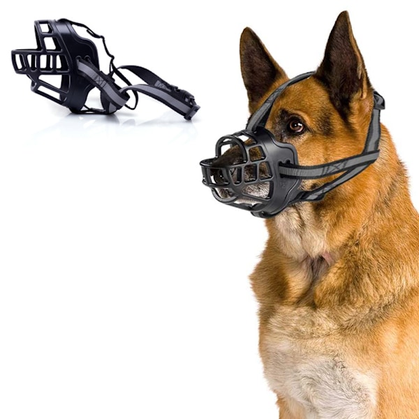 Hundemusling, Pustende Silikon Hundemusling for Anti-Bjeffing og Anti-Tygging for Små, Mellomstore og Store Hunder, Stopp Biting, Bjeffing og Tygging