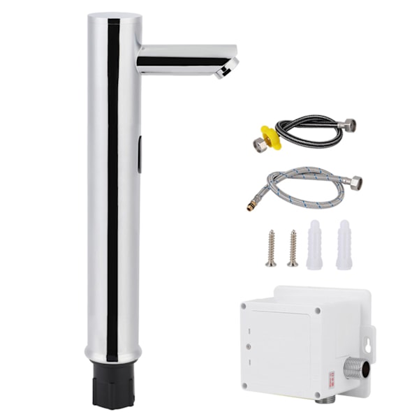 G1/2in Enkelt Kald Berøringsfri Automatisk Sensor Armatur for Baderom Ikke-Kontakt Håndvask (36cm for Overbenk Vask)