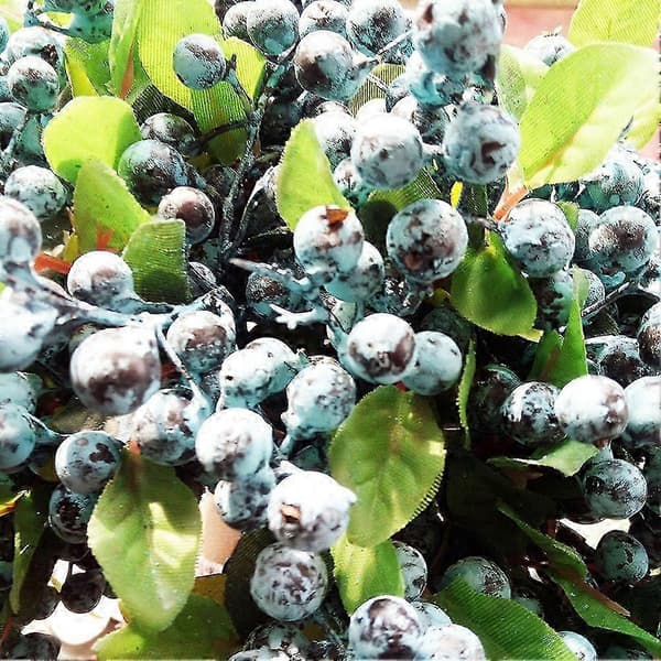 10-pack Artificial Blueberries Artificial Blueberry Stems for Decoration Blueberry Sticks Fruit