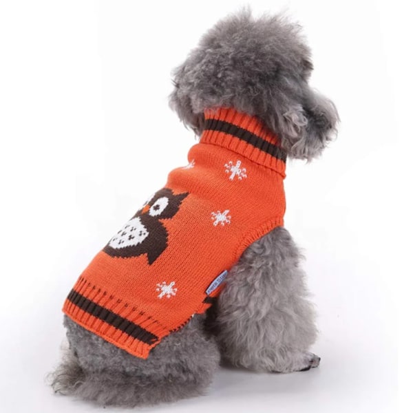 Vintervarmt tøj til kæledyr Halloween Ugle Hundetrøje Teddy Hundetøj