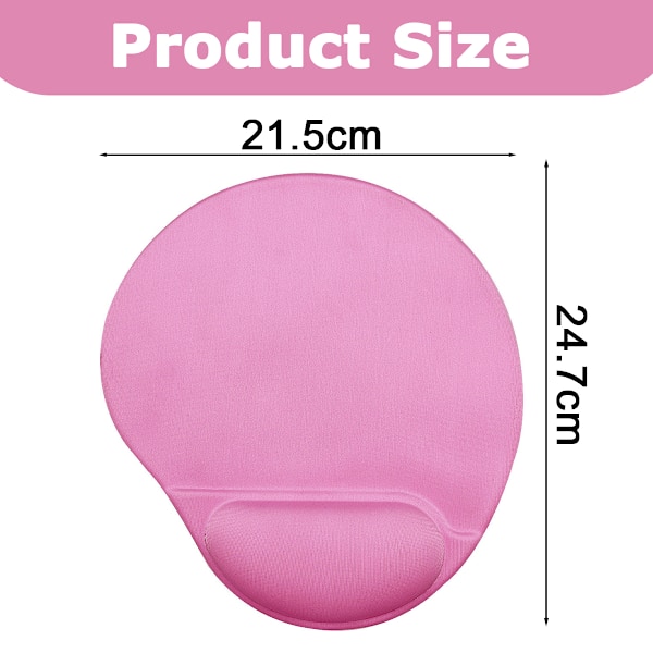Musematte. Håndleddstøtte, ergonomisk musematte, gel-musematte, spillmusematte med håndleddstøtte
