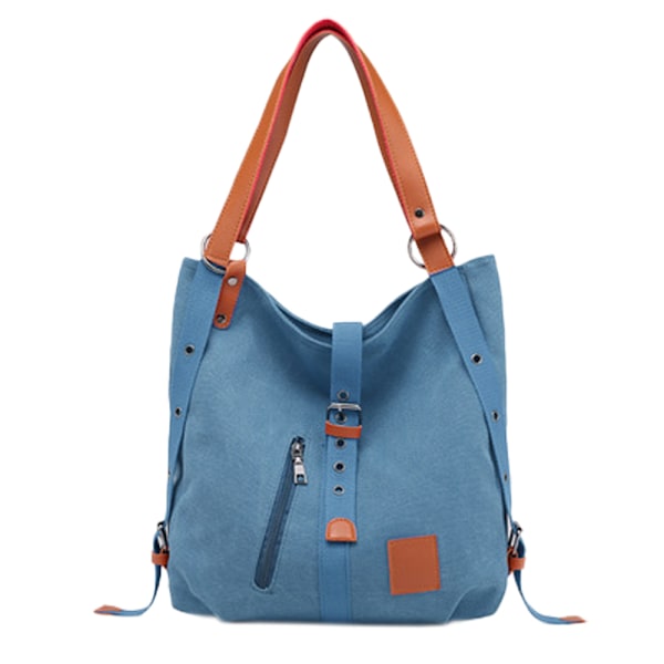 Canvas skuldertaske, kan bruges som skuldertaske og crossbody