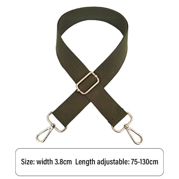Bred handväskremmar ersättning justerbar crossbody guld hårdvara canvas axelrem för kvinnor