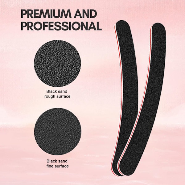 10 stk. Manicure Frosted Papir Dobbeltsidet