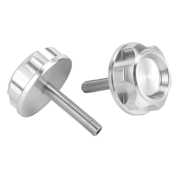 2 stk Motorcykel Styrstang CNC Skrueprop Aluminium Legering Passer til Honda Z50J MONKEY DAX CT70 Z50R 50 Sølv
