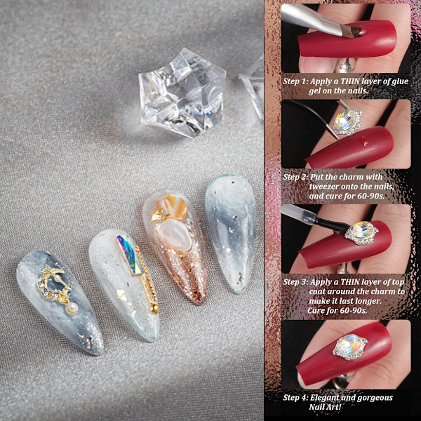 15 st Alloy-serie nageldekorationer Cartoon zirkon diamant båge platt botten legering nageldekorationer