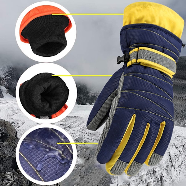 Vintervarme Handsker til Koldt Vejr Ski Sne Handsker Snowboard
