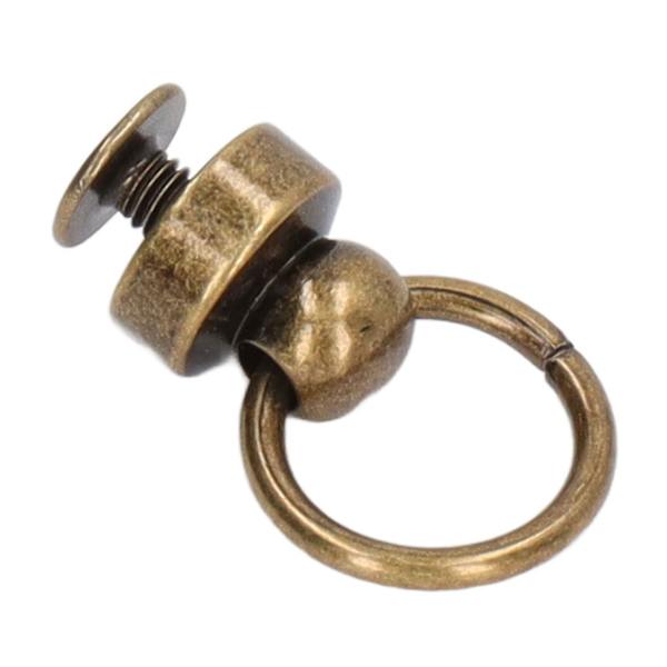 200 Set 9mm Mässing Nitar Handväska Kulnitar Stora Dragring Knappnitar Nitar för DIY Kläder Väskor Skor Telefonfodral Brons