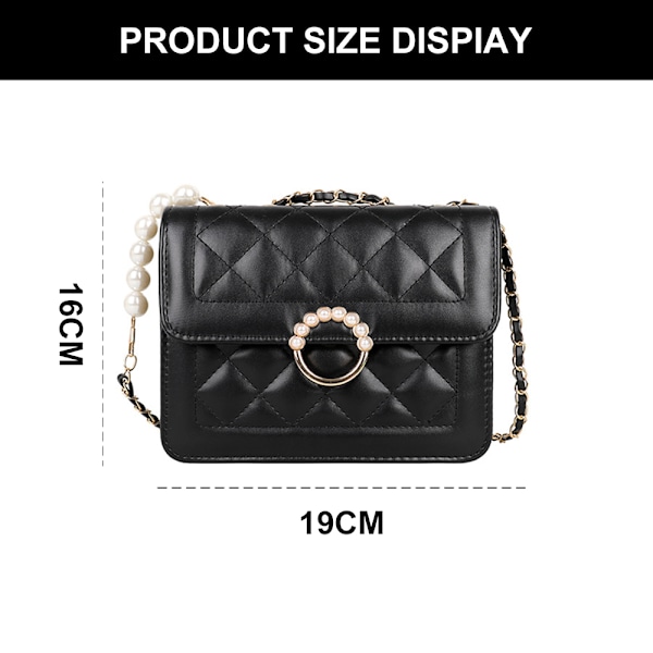 Ny tidvatten Pärlkedja väska handväska sommar Joker konstläder axel crossbody väska