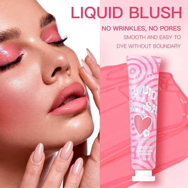 Beauty-specific cream blush, heart-shaped liquid blush UC131
