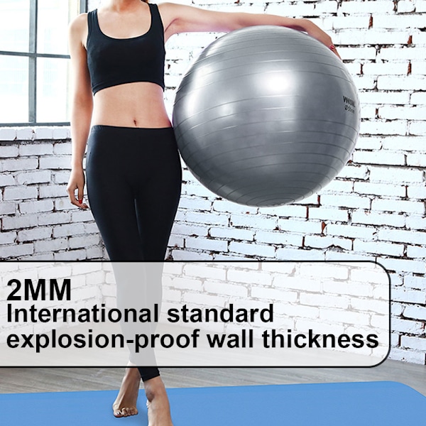 Träningsboll för Yoga, Balans, Stabilitet - Fitness, Pilates, Förlossning, Flexibel Sittyta