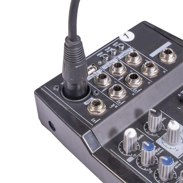 6,35 mm till XLR-kabel Han till Han 3-polig Stereo 1/4 tum till XLR Balanserad Sladd för Högtalare Mikrofon Scen 1m/3,3ft