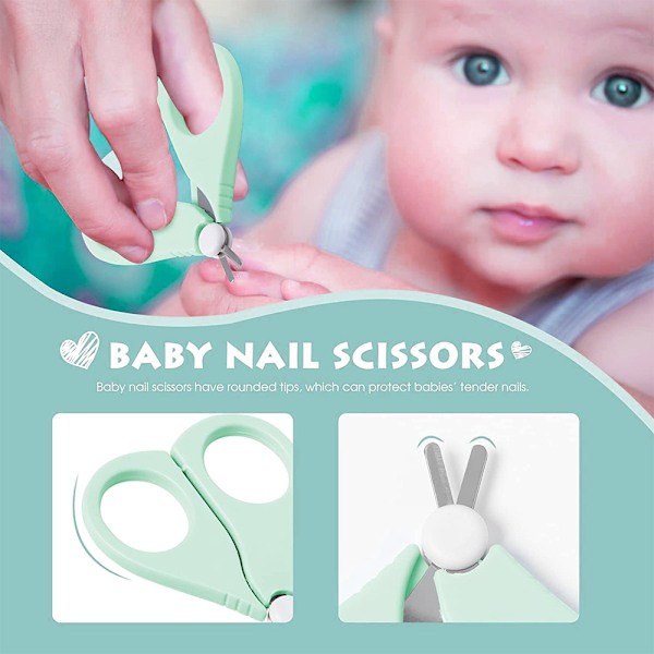 Baby Nagelklipparset, Baby Nagelsats med Söt Väska, Spädbarnsmanikyr