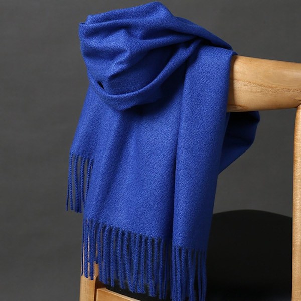 Dam tjock mjuk kashmir ull pashmina sjal wrap halsduk - varm enfärgad stulen