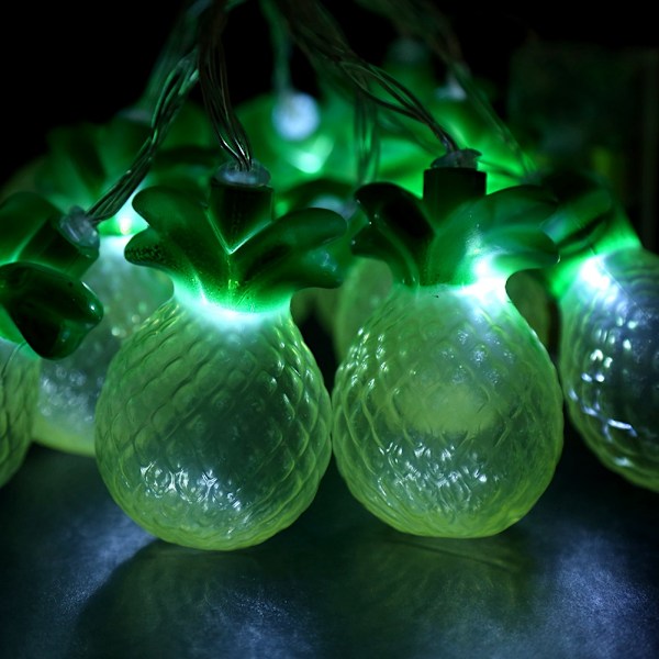 New Lovely Pineapple Shaped LED String Light for Christmas Holiday Bedroom Decor(White)