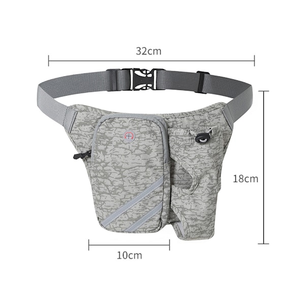 Lätt Löpningsmidjeväskor Hydration Bälte med Flaskhållare, Ingen Studs Löpningsmidjeväska, Löpningsbälte Justerbar Storlek Passar för Jogging